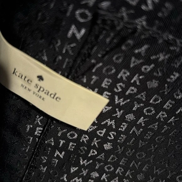 Kate Spade Black Red Floral Poppy Large Backpack Bag-pre-owned. - Picture 7 of 16